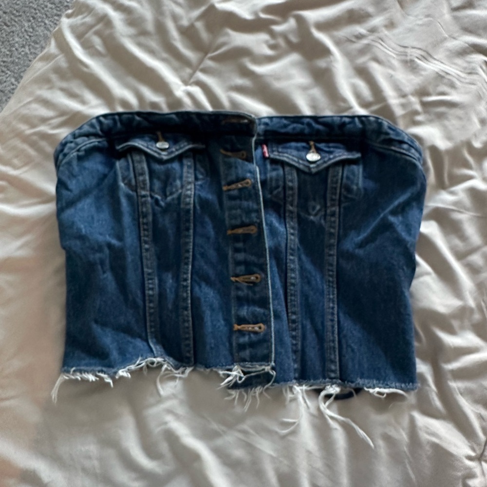 Levi's Premium Blue Denim Fabric